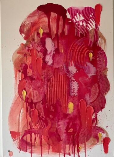 Malerei mit dem Titel "Euphoria" von Maria Mindal, Original-Kunstwerk, Acryl Auf Keilrahmen aus Holz montiert