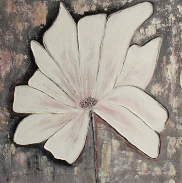 Картина под названием "Abstract flower" - Maria Molchanova, Подлинное произведение искусства, Акрил