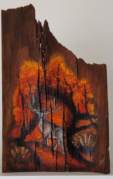 Peinture intitulée "The Fall" par Maria Nasr, Œuvre d'art originale, Huile