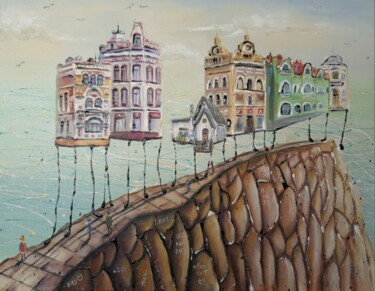 Peinture intitulée "На море можно смотр…" par Maria Nesterova, Œuvre d'art originale, Huile Monté sur Châssis en bois