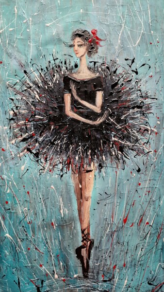 Painting titled "Танец грусти" by Maria Nesterova, Original Artwork, Acrylic
