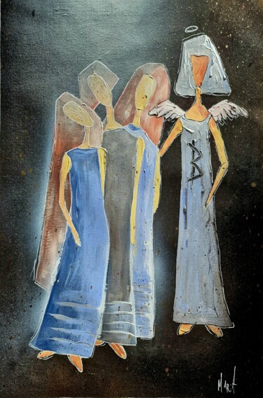 Painting titled "Перерождение" by Maria Nesterova, Original Artwork, Acrylic
