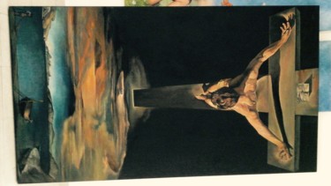 Peinture intitulée "Cristo de San Juan…" par Ofelia, Œuvre d'art originale, Huile