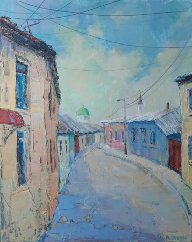 Dans la vieille ville Peinture intitulée "Dans la vieille vil…" par Maria Shevchuk, Œuvre d'art originale, Acrylique Monté sur Châssis