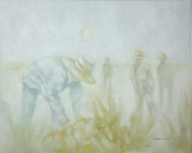 Pittura intitolato "Raccoglitore di zuc…" da Maria Paola Remondini, Opera d'arte originale