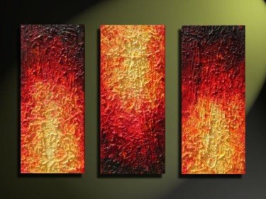 Malarstwo zatytułowany „ogień” autorstwa Maria Pietkun, Oryginalna praca, Olej