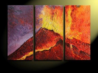 Malarstwo zatytułowany „wulkan” autorstwa Maria Pietkun, Oryginalna praca, Olej