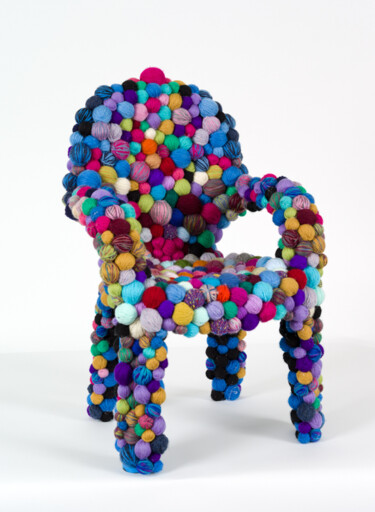 The Knitter's Chair Sculpture titled "The Knitter's Chair" by Maria Rogers, Original Art, Fabric