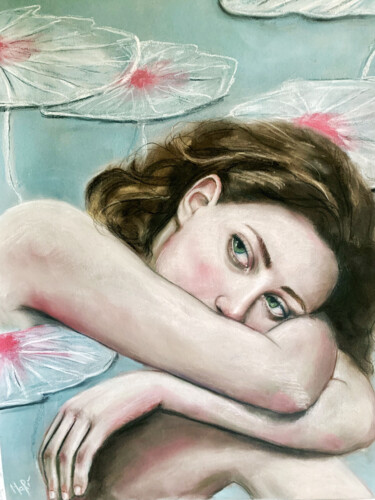 绘画 标题为“Lotus” 由Maria Romano, 原创艺术品, 粉彩