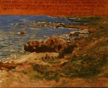Pintura titulada "mar de chile" por Maria Rosa Astorga, Obra de arte original