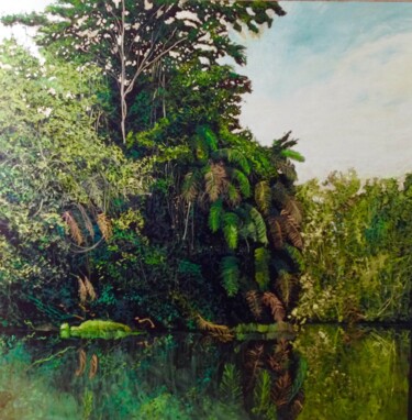 Pintura titulada "Selva X" por Maria Rosa Astorga, Obra de arte original, Oleo