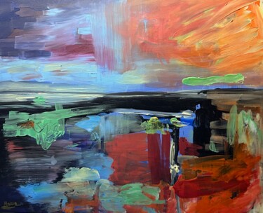 Картина под названием "Рассвет чувств" - Maria Sharapova, Подлинное произведение искусства, Акрил