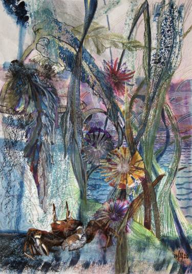 Картина под названием "Flower fantasy #2.…" - Maria Shedrina, Подлинное произведение искусства, Акрил