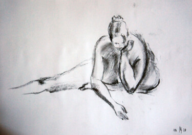 Рисунок под названием "Nu-19 (Anna)" - Maria Shedrina, Подлинное произведение искусства, Пастель