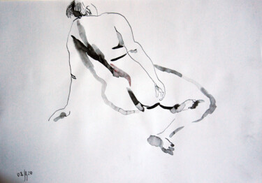 Рисунок под названием "Nu-20 (Anna) - orig…" - Maria Shedrina, Подлинное произведение искусства, Чернила