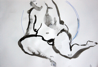 Рисунок под названием "Nu-28 (Anna) - orig…" - Maria Shedrina, Подлинное произведение искусства, Чернила