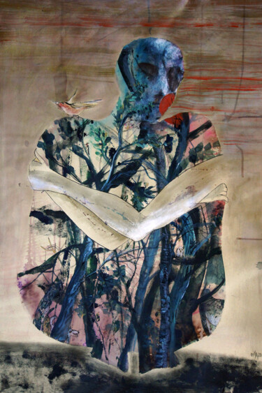 Pintura intitulada "Inner Forest" por Maria Shedrina, Obras de arte originais, Acrílico