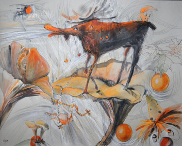 Malarstwo zatytułowany „Dreams of something…” autorstwa Maria Shedrina, Oryginalna praca, Akryl