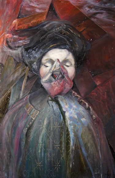 Pintura titulada "Evening. Goddess -…" por Maria Shedrina, Obra de arte original, Oleo Montado en Bastidor de camilla de mad…