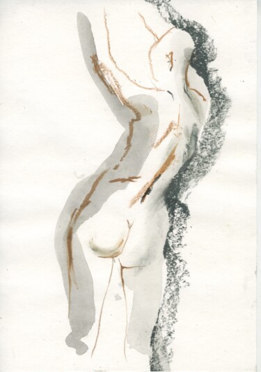 Drawing titled "Alice. Nude art #21…" by Maria Shedrina, Original Artwork, Ink