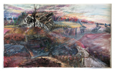 Картина под названием "On the Sunset - ori…" - Maria Shedrina, Подлинное произведение искусства, Акрил