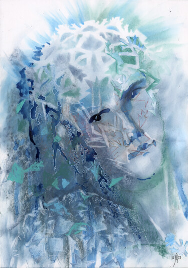 Peinture intitulée "I am a snowflake -…" par Maria Shedrina, Œuvre d'art originale, Pastel