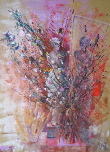 Malerei mit dem Titel "Searching of eterna…" von Maria Shedrina, Original-Kunstwerk, Gouache