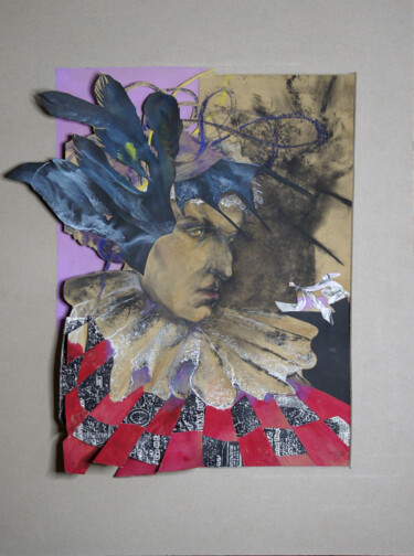 Картина под названием "Without masks. Colu…" - Maria Shedrina, Подлинное произведение искусства, Гуашь