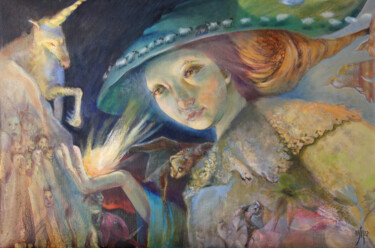 Peinture intitulée "Bringing the Light…" par Maria Shedrina, Œuvre d'art originale, Huile