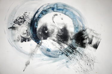 Druckgrafik mit dem Titel "Birth (Storm) - sem…" von Maria Shedrina, Original-Kunstwerk, Monotypie