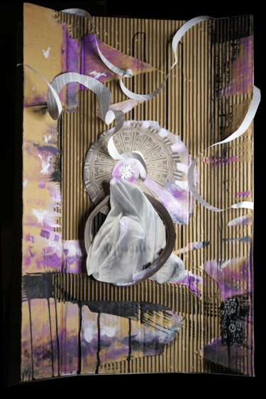 Colagens intitulada "Time compression -…" por Maria Shedrina, Obras de arte originais, Colagens