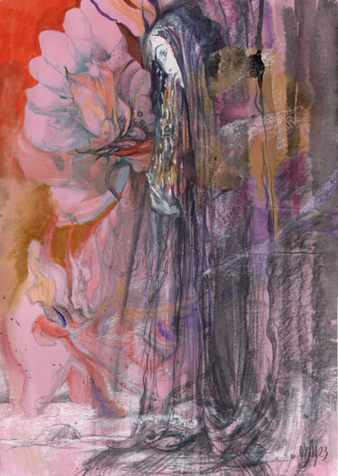 Картина под названием "Sometimes it rains…" - Maria Shedrina, Подлинное произведение искусства, Акрил