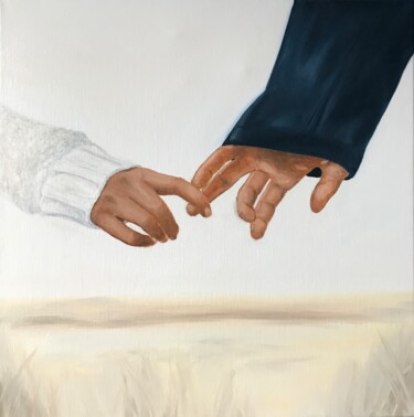 Painting titled "Hands" by Maria Shopkhoeva, Original Artwork, Oil