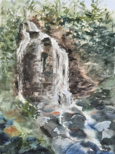 Ζωγραφική με τίτλο "Original watercolor…" από Maria Sin, Αυθεντικά έργα τέχνης, Ακουαρέλα