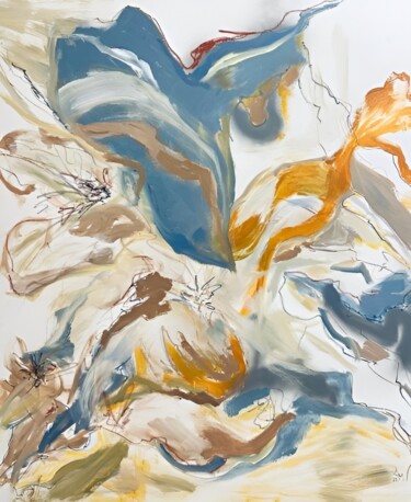 Картина под названием "Фантом" - Мария Смерчинская, Подлинное произведение искусства, Акрил Установлен на Деревянная рама дл…