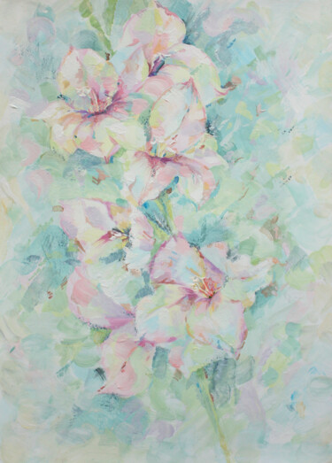 绘画 标题为“Flowers” 由Мария Сметанина, 原创艺术品, 彩画