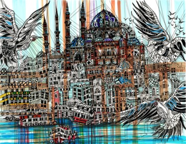 绘画 标题为“Istanbul” 由Maria Susarenko, 原创艺术品, 丙烯