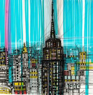 图画 标题为“Empire State Buildi…” 由Maria Susarenko, 原创艺术品, 圆珠笔