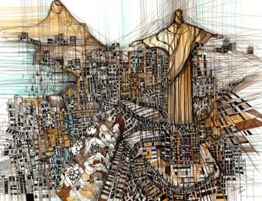 Картина под названием "Rio" - Maria Susarenko, Подлинное произведение искусства, Гуашь