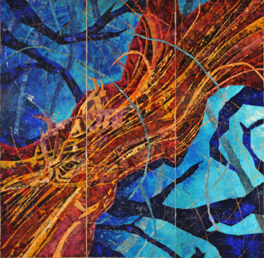 Pittura intitolato "Il Fiume" da Maria Teresa Gallo, Opera d'arte originale, Acrilico