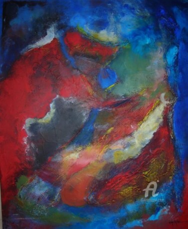 Painting titled "tauromachie" by Maria Valverde, Original Artwork