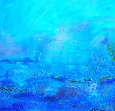 Painting titled "entre ciel et mer 1" by Maria Valverde, Original Artwork