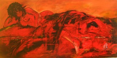 Painting titled "BIEN ETRE" by Maria Valverde, Original Artwork