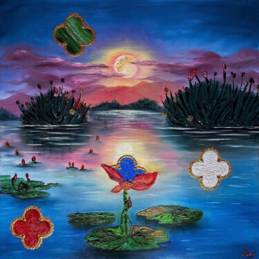 Peinture intitulée ""Flowering Gems" Va…" par Maria Vasileva, Œuvre d'art originale, Huile