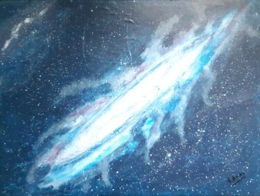 Painting titled "Nebuleuse" by Maria Xavier Alves (XAM), Original Artwork, Acrylic