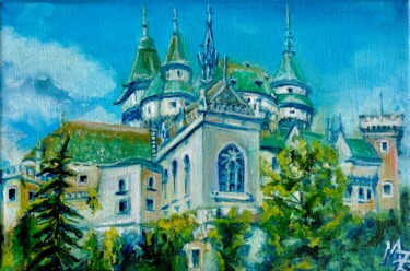 Malerei mit dem Titel "Boynitsky Castle 2" von Maria Zasidkovych (Mariia), Original-Kunstwerk, Öl