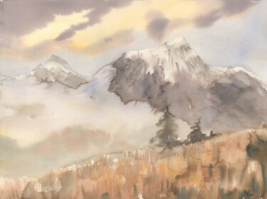 "Georgia Mountains W…" başlıklı Tablo Maria Zhdan tarafından, Orijinal sanat, Suluboya