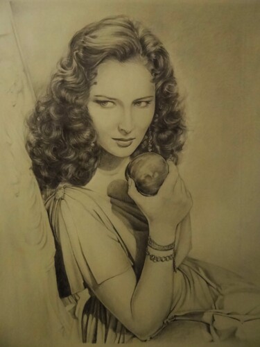 Drawing titled "Marina Berti" by Maria Zhiltsova, Original Artwork, Pencil