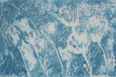 Printmaking titled "souvenir d'un soir" by María Chillón, Original Artwork