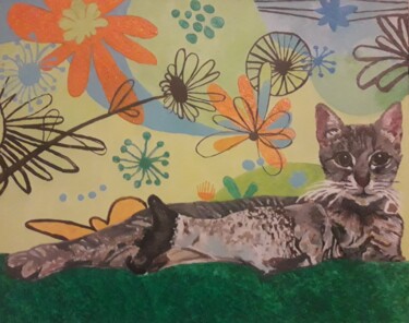 Pintura titulada "Mondo gatto" por Mariacristina Valletti, Obra de arte original, Acrílico